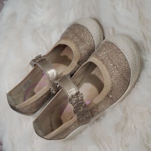 Stride Rite Mary Jane's Gold Size 10.5